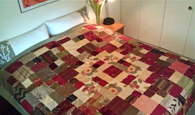 Red & Taupe Quilt